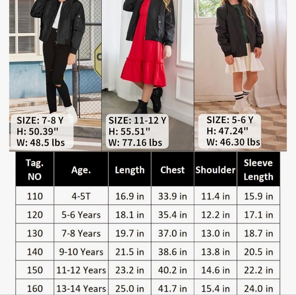 Girls Bomber Jacket - Picture 4 of 5